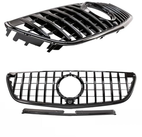 DM Autoteile 2785 Kühlergrill Schwarz glanz kompatibel für Mercedes Vito W447 + Kamera 14-19 auf Sport Panamericana GT