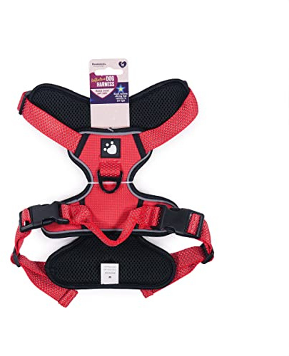 Rosewood Reflective Dog Harness, Medium, Red
