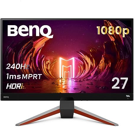 BenQ MOBIUZ EX270M 27 Inch 240Hz 1ms GTG IPS 1080P Gaming Monitor, HDRi Technology, AMD FreeSync Premium, sRGB 99%, 2.1ch Built-in Speakers, Eye-Care, Bezel-Less