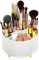 Miiepls Kosmetik Make Up Organizer, 360°Drehbarer Pinsel Organizer, Lidschattenpinsel Lippenstift Etui, Aufbewahrung Kosmetik Organizers für Zimmer Decor Frisiertisch, Schlafzimmer, Bad (weiß)