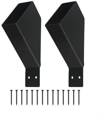 Reliable 45 Degree Pergola Brackets Heavy Duty Connectors for Wood Posts, Perfect for Various DIY Projects (2pcs )