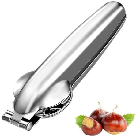 THQAE 1 Pcs Abridor Castañas, Cortador de Castañas, Tenazas para Corta Castañas, Abre Pinzas Pelador de Castañas, Cascanueces Acero Inoxidable, Chestnut Cutter Opener, Herramientas de Cocina
