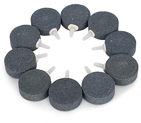 CFTGIW 10 Uds. Aireador de Piedra de Burbujas para Peces, Bomba de Estanque, Disco, Bomba de Acuario, Placa de Oxígeno Hidropónico, Lugares Ampliamente Utilizados, Piedra de Burbujas, de, de de Aire,