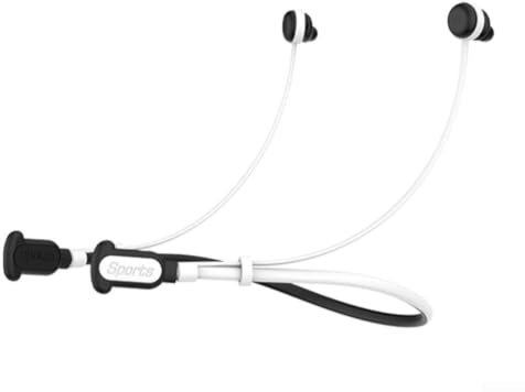Anpassad passform silikon nackrem för Pixel Buds Pro 2 och 2A, sporttillbehör mot förlust för trådlösa öronsnäckor (svartvit)