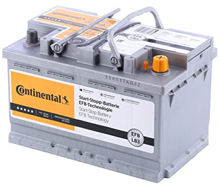 Continental 2800012004280 Start-Stop Starterbatterie 65Ah 12V 650A EFB DIN/ISO LB3