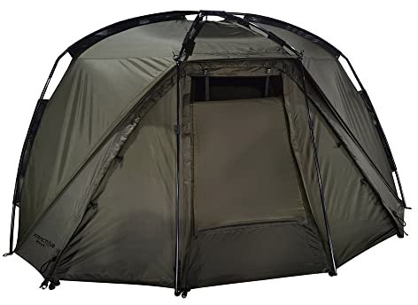 Sonik Xtractor Bivvy 1 Mann Zelt - Angelzelt 1 Person mit Bodenplane - Zelt Karpfenangeln mit Insektenschutz - Angelzelte für das Angeln