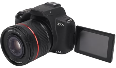 4K Digitalkamera, WiFi-videokamera med autofokus och 64 MP 2X 30x optisk zoom, 270 graders vikbara skärm vloggingkamera, för fotografering, resor,