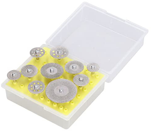 Juego de Ruedas de Corte de Corte de Esmeril de 10 Piezas, Juego de Ruedas de Disco de Disco de Accesorios de Piezas de Herramientas Rotativas