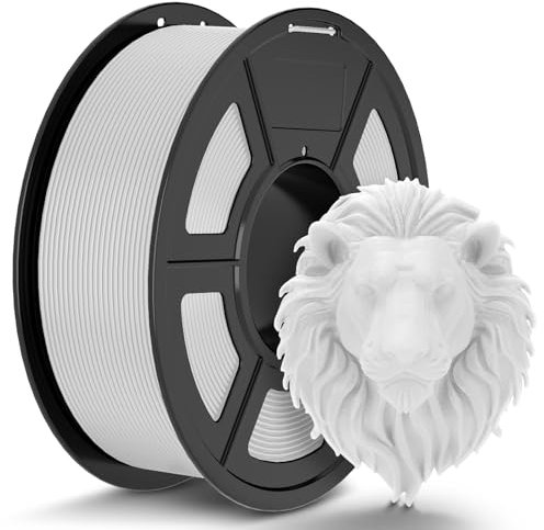TECBEARS PLA Filaments 1.75mm Weiß, 1kg 3D Drucker Filament PLA, Filament 3d Druckmaterialien, Vakuumverpackung, Maßgenauigkeit +/- 0,02 mm, 1kg Spule (2,2lbs) PLA Filament für Intelligentes Drucken
