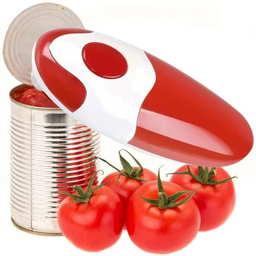 Abrelatas eléctrico, abrelatas eléctrico, abrelatas automático de un solo toque, para chefs, amas de casa, ancianos, personas mayores, manos artríticas, regalo de cocina ideal para todos los tamaños