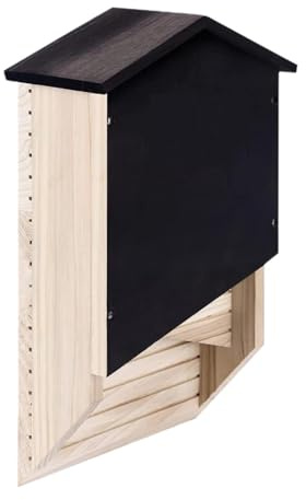Box di pipistrelli fuori - Riparo in legno per colonne di pipistrelli - Riparo riutilizzabile per box pipistrello per letargo, riparo a scatola di pipistrelli in legno per giardino, patio, riparo da e