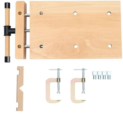 Morsa da banco per Lavorazione del Legno con 4 Cani da banco e 2 Clip Kit di Morse da banco in Legno per studi di Garage
