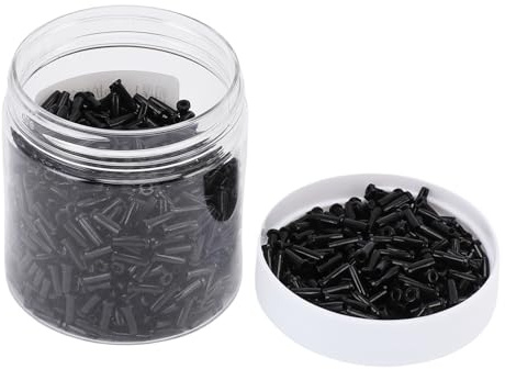 Keenso Badminton String Protector, 1000PCS Nylon Grommets Bumper Guards 2.6x7.5mm with Dual Line Hole Design for Racquet Stringing Accessories
