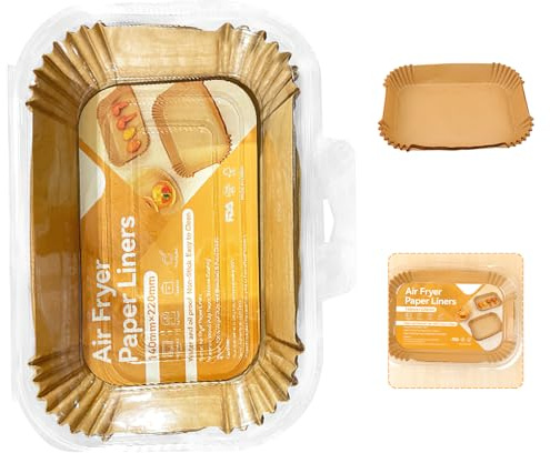 La Llareta 125 Stück Kastenform-Einlagen, 2lb Ungebleichte Brotbackform Papiere, Antihaft & Fettabweisend Backpapier, Hitzebeständig bis 230°, für Ofen, Mikrowelle & Heißluftfritteuse