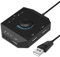 External Sound Card - Tendak USB Hub with Audio Adapter 3.5mm Headphone Microphone Jack and Volume Control 3 Port USB Hub for Mac Laptop PC HDD Disk PS4