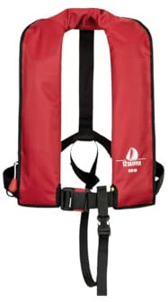 12skipper Automatik Rettungsweste ISO 165N Waistbelt, Schwimmweste, rot