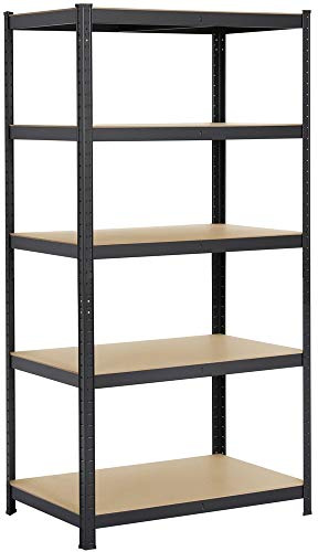 Yaheetech Scaffale Metallo Garage Industriale 5 Ripiani 180x90x60 cm