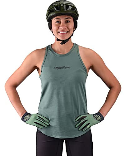 Troy Lee Designs Luxe Tank Top, Stahlgrün, Mittel