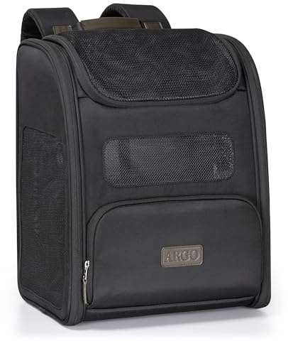 Traveler's Choice Argo Tails of The Trail Pet Backpack Carrier, Black