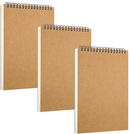 Blocco da disegno A6, 30 fogli/60 pagine, carta priva di acidi (160 g/m²), blocco da disegno con rilegatura a spirale, blocco da disegno e schizzi, esigenze di artisti e studenti