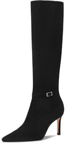 QUEEN HELENA Bottes hautes à talons aiguilles femme K4039, Noir , 39 EU
