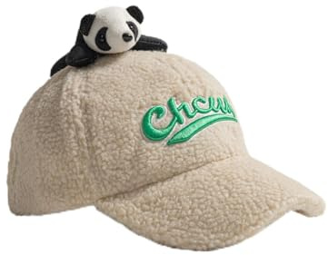 Generisch Garçons Enfants Bonnet Hiver Mignon Casquette de Baseball avec Motif Raton Laveur pour Enfants, Bonnet de Casque Polaire Bonnet Bébé Casquettes Enfants Casquettes Garçons, kaki, 2-6 ans
