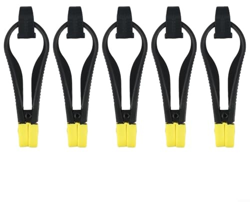 15 clips de liberación de tabla de cepillado ajustables para una sujeción segura y liberación controlada de línea de pesca en tablas cepilladoras y descensores (L 5 piezas)