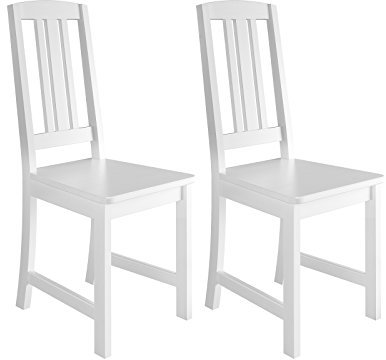 Erst-Holz Küchenstuhl Massivholzstuhl Esszimmerstuhl Kiefer Stuhl waschweiß 90.71-22-D W