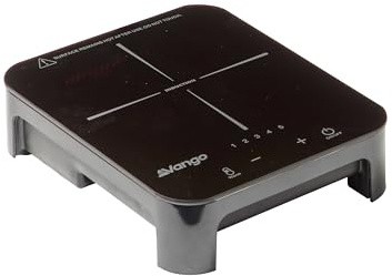 Vango Sizzle 800W Portable Electric Induction Hob Cooker with Touch Controls and 5 Heat Settings with UK Plug for Home, Camping, Campervan