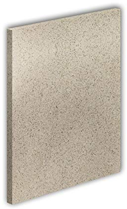 Vermiculite Platte Schamott-Ersatz für Kamin-Ofen Feuerraum Auskleidung SF600 500x600mm 30mm Stärke Temperaturbeständig bis 1100 °C mind. 600kg/m³ Rohdichte (x1)