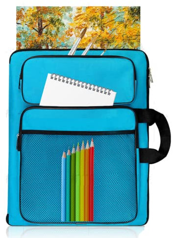 TreochtFUN Art Portfolio for Kids Artwork-Artist Supplies Organizer 15x18in