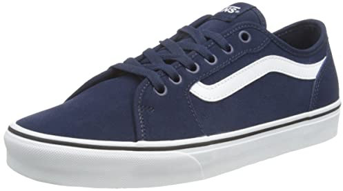 Vans Herren Filmore Decon Sneaker, Suede Dress Blues White, 44 EU