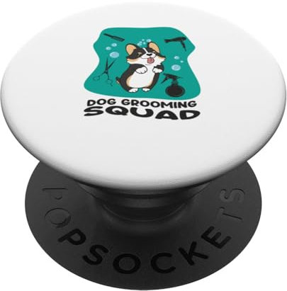 Experte für Hundepflege Ironischer Spruch Welpe PopSockets mit austauschbarem PopGrip