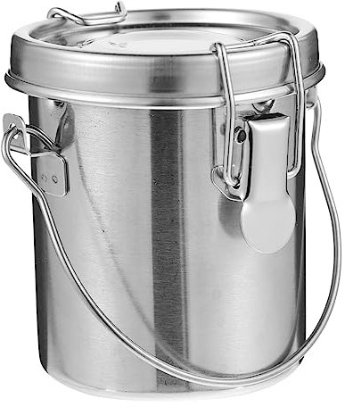 Operitacx Edelstahl Malpinselwascher Mit Deckel Tragbarer Pinselreinigungs Eimer Für Künstler Für Aquarell Und Ölgemälde Platzsparend Und Leicht Zu Transportieren