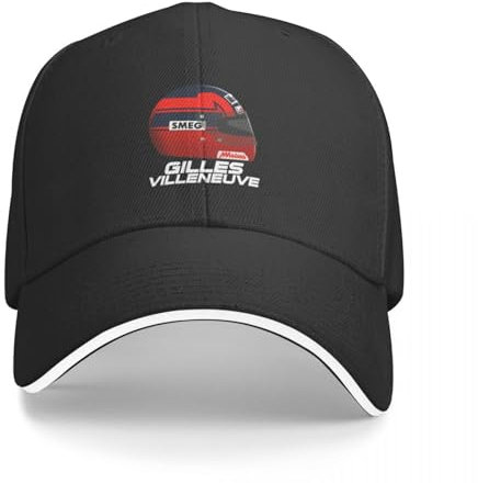 Gilles Villeneuve F1 Casco Berretto da Baseball Berretto tattico Militare Cappellini da Golf Donna Uomo alla Moda Ai Ragazzi e alle Ragazze Piace al Regalo della Partita