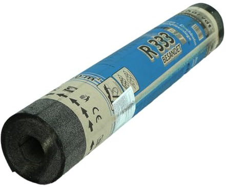 Gardiun Lámina Asfáltica para Tejados y Cubiertas Exteriores 10m Tela Asfáltica | Evita Filtraciones y Goteras | Rollo 100×1000 cm