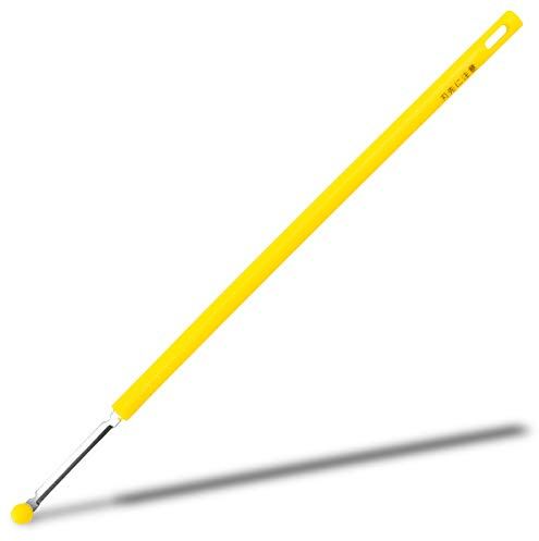 Seki Japan Egg Mix Stick, Egg Yolk and White Strring Stainless Steel Blade, Chalaza Removal Parts, with Safety Cover Yellow
