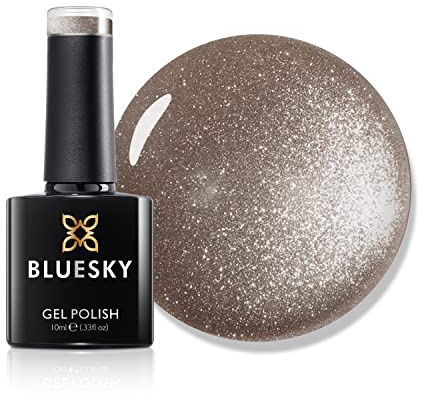 Bluesky 5D Cat Eye Gel Nail Polish Magnetic Nail Art Marilyns Diamonds SW03 Silver Glitter 10ml