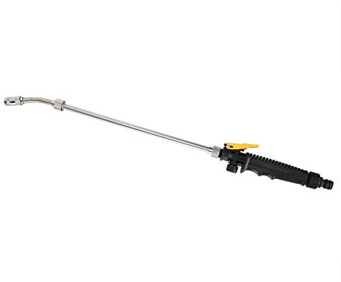 Garden Watering Wand, Sprayer Lance Replacement with Adjustable Spray Types, G3/8 Stainless Steel Spray Nozzle Garden Hose Sprayer Wand, for Car Wash, Flower Watering, Pet Bathing, Cleaning