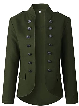 Tomwell Femme Élégant Blazer Double Breasted Boucle OL à Manches Longues Slim Fit Bureau Affaires Veste Chic De Costume Revers Devant Ouvert Manteau Cardigan Jacket