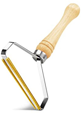 SUOXU Levapelucchi pelucchi portatile,Raschietto per e tappeti,Spazzole A Rullo Manuali Levapelucchi,Elimina pelucchiper vestiti-Strumento a 2 lame Lato per abiti e Famiglia di Animali Domestici