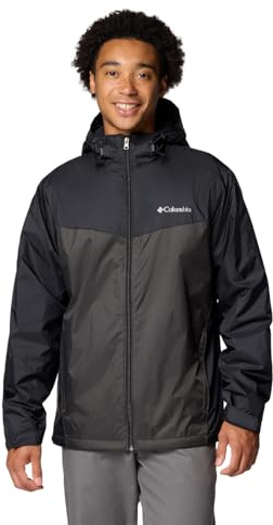Columbia Men's Glennaker II Sherpa Lined Jacket, Black/Shark, 2X Big