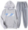 Generisch Trapstar Jogginganzug Herren Stussy Hoodie Stüssy Jogging Anzüge Männer Minus Two Hoodie Zip Y2K Essentials Trapstar Weste Tapstar Fleece-Jeans Trainingsanzug Warm Herren(D003,XL)