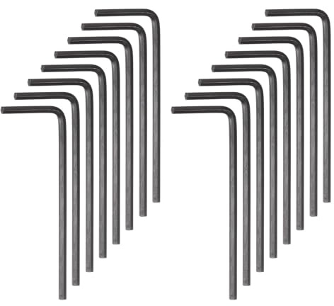 TOP-VIGOR 50Pcs 2mm Hex Key Wrench, Metric CR-V L Shaped Allen Key Imperial Hexagon Head Spanner Tool for Repairing, Installation