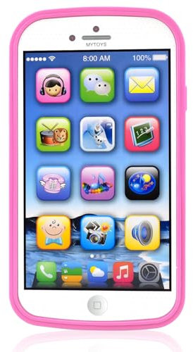 Toys for 1 Year Old Girls Toy Phone Kids Play Mobile Phone Toy with Lights Sounds Music Early Educations Toys for Toddler 1st Birthday Gifts for 1 2 3 Year Old Girls