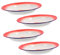 PRETYZOOM Ensemble De 4 Assiettes Rondes En Émail Vintage Pour Fondue Barbecue Camping En Plein Air