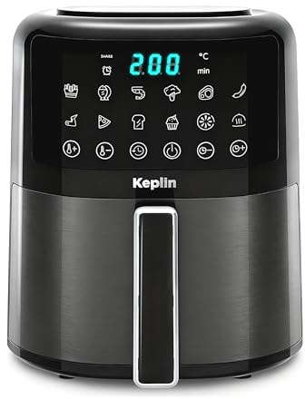 Keplin 4.5L Digital Air Fryer – 12 Smart Cooking Presets, Touchscreen Air Fryer for Healthy Low-Oil Cooking, Exclusive Heating Tech, Energy Saving, Easy-Clean Non-Stick Basket - 2 Year Warranty