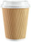 GUSTO [50 unidades - 355 ml - 12 oz Tazas de Papel Rizado Kraft Aisladas, Tazas de Café Desechables con Tapa - Ideales para Bebidas Calientes, Viajes y Uso en Oficina - Formerly Comfy Package
