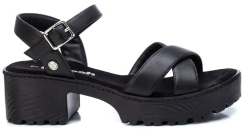 REFRESH - Sandalias de Tacón Mujer Negro - Calzado Cómodo y Versátil - Moda casual - Modelo 07928101 (Talla 41)