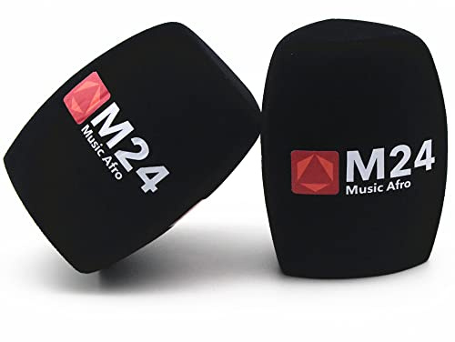 5 Stück Schaumstoff-Windschutz mit Logo bedruckt Customize mic Schaumstoffabdeckung Windschutzscheiben für TV-Interview-Mikrofon(Black)